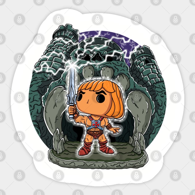 He-Man Castle Sticker by soulcrawler